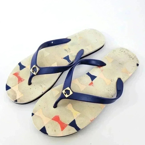 Kate Spade Bow Tie Flip Flop Sandals - Picture 1 of 10
